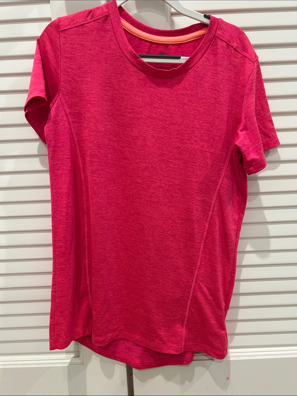 Champion Girls' Short-Sleeve Active Tee in Hot Pink
